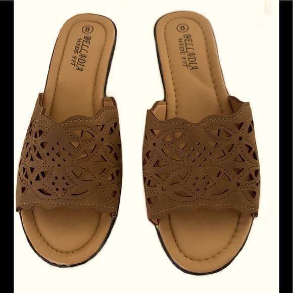 Women’s Low Wedge Sandals Open Toe Anti Slip Sandals - Picture 2 of 5